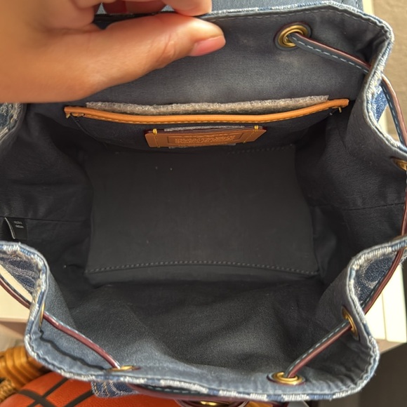 COACH Riya Backpack 21 In Signature Denim - Picture 9 of 10